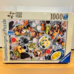 Ravensburger 1000 Piece Funky Brunch #foodporn Puzzle (brand new, sealed)